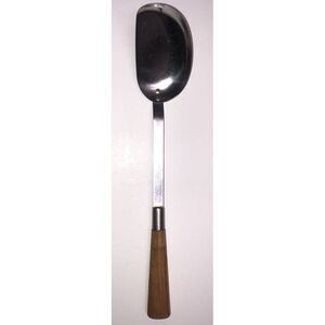 Vintage Millstone Inc.‎ Ohio Stainless Spatula Spoon 14" Wood Handle